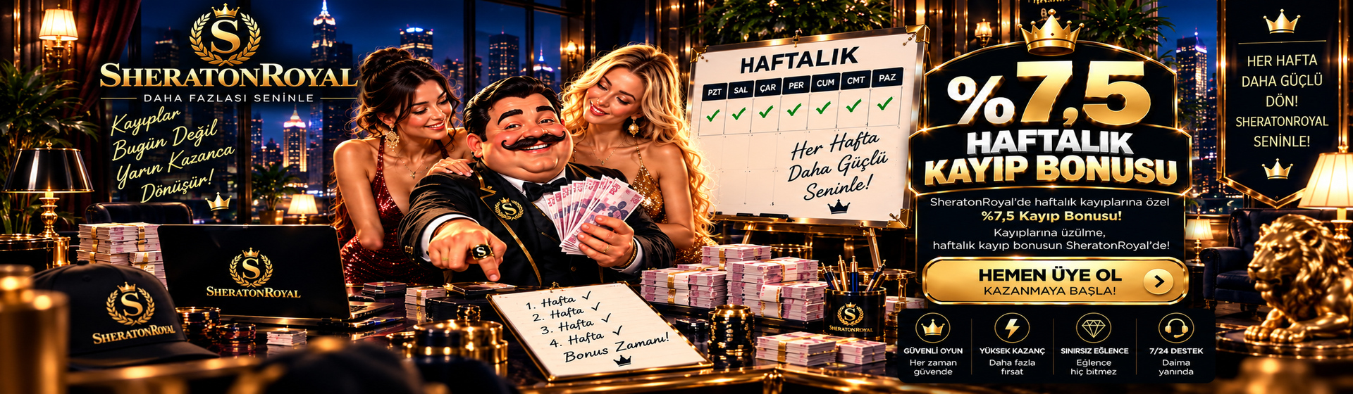 %7,5 HAFTALIK KAYIP BONUSU